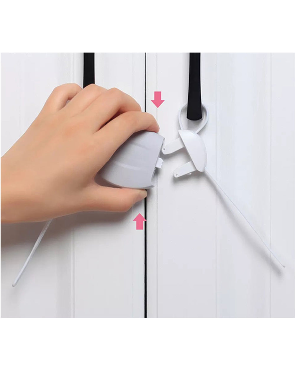 Vee Seven Baby Safety Invisible Button Cabinet Lock