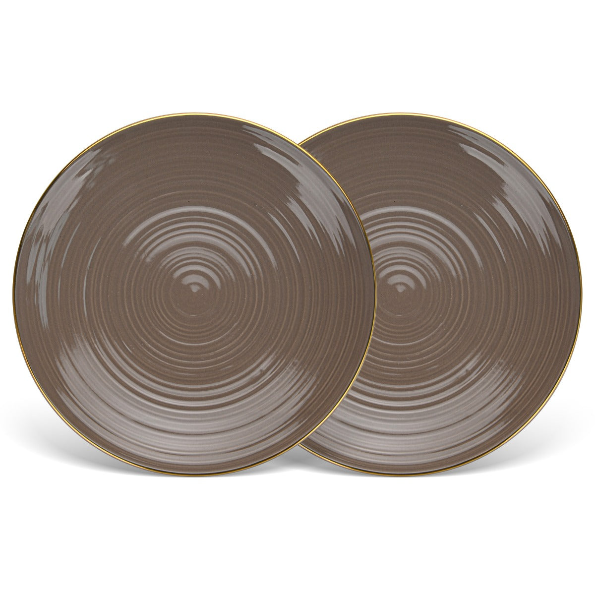 Fissman 2 Pieces Plates Firmina Brown 21Cm New Bone China