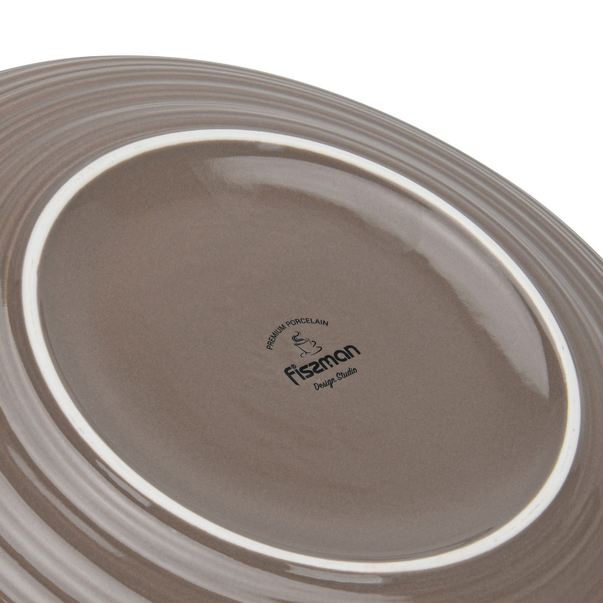 Fissman 2 Pieces Plates Firmina Brown 26Cm New Bone China