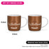 Fissman 2 Piece Mugs 310ML Coffee Break