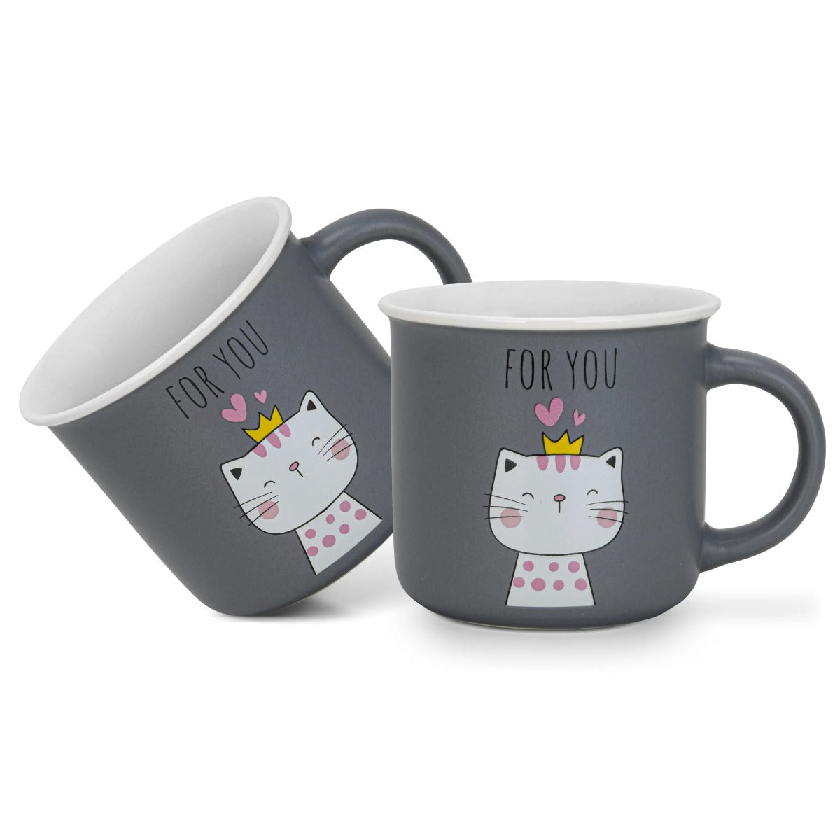 Fissman 2 Piece Mugs 380ML For You