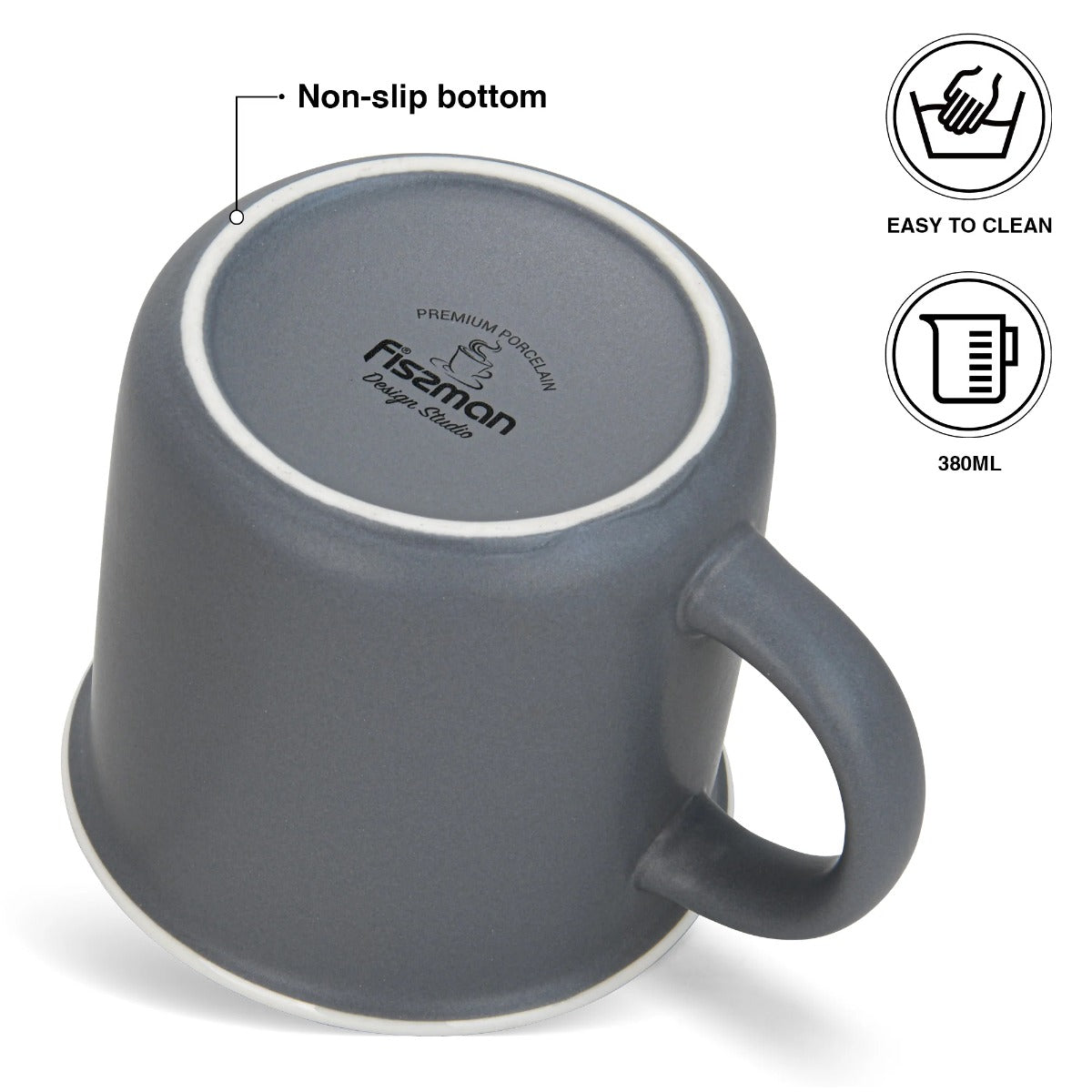 Fissman 2 Piece Mugs 380ML For You