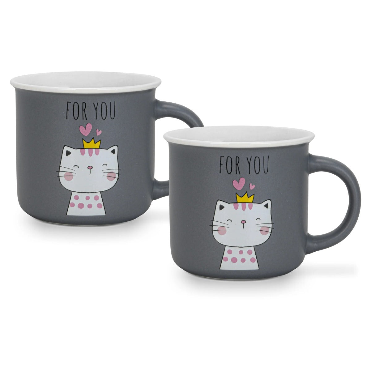 Fissman 2 Piece Mugs 380ML For You