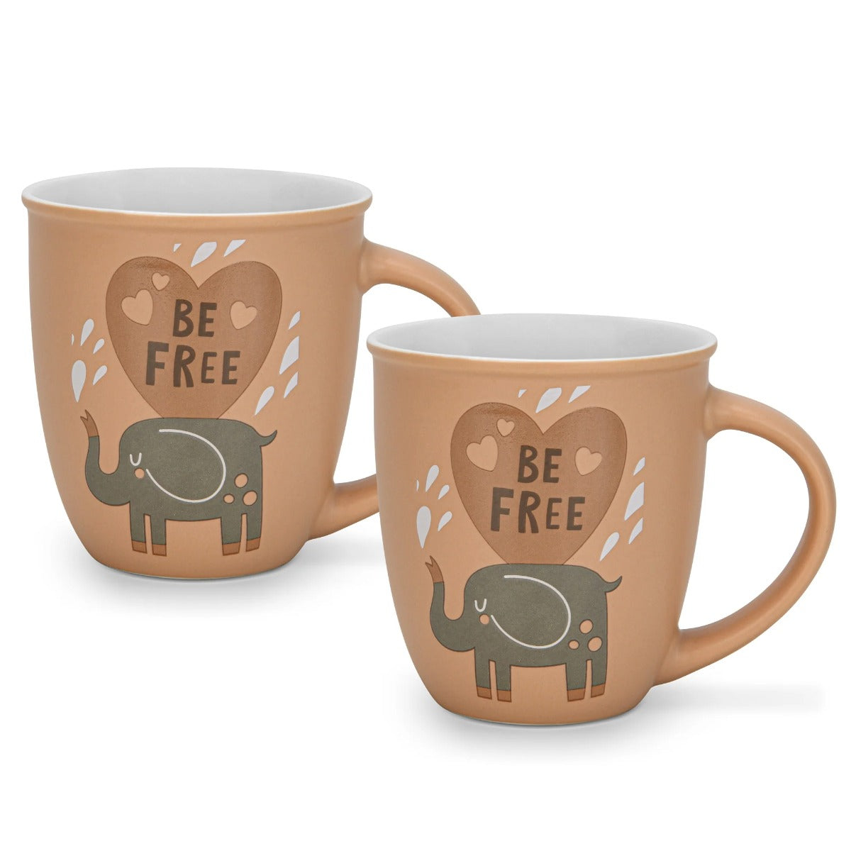 Fissman 2 Piece Mugs 380ML Be Free