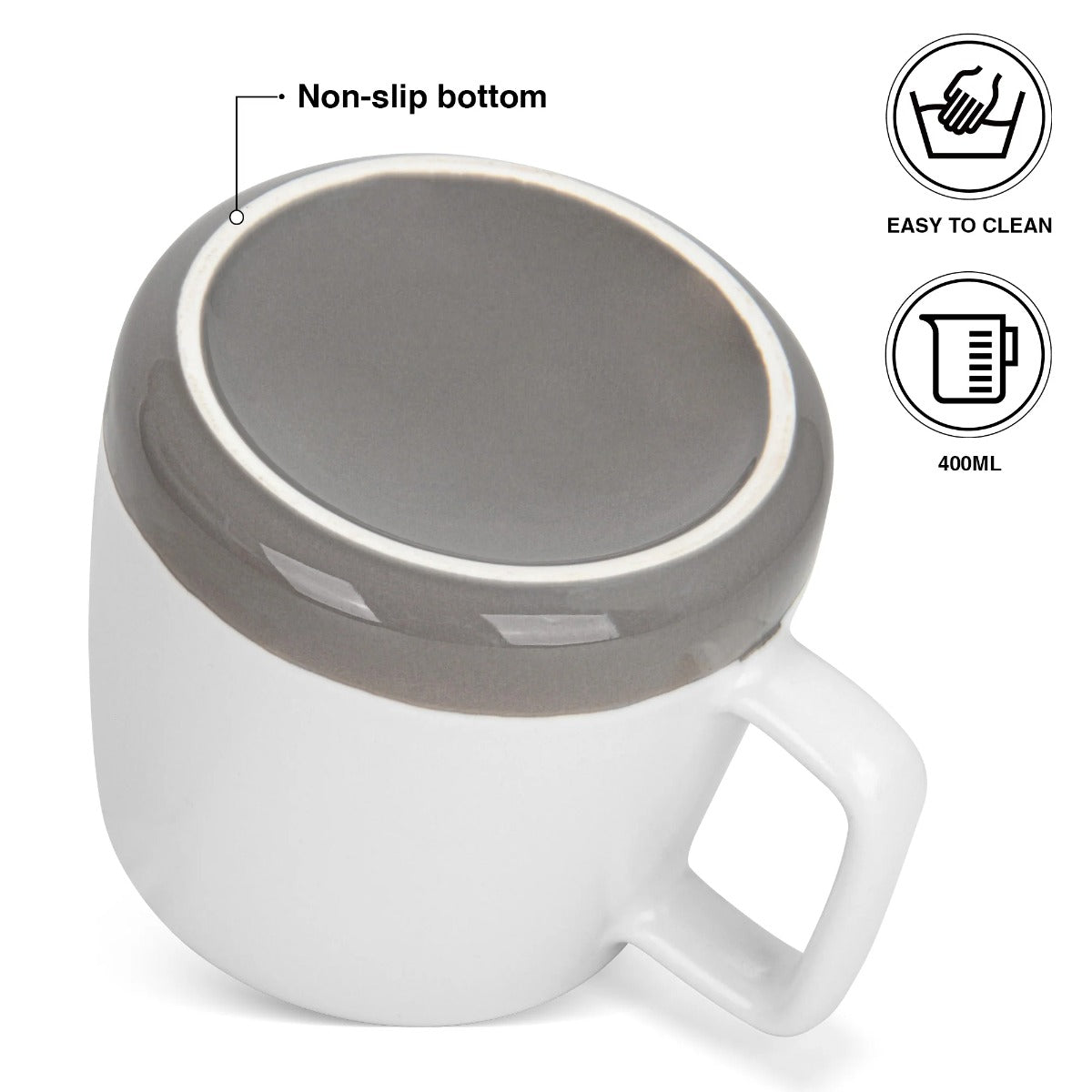 Fissman 2 Piece Mugs 400ML Happy Ever After