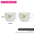 Fissman 2 Piece Mugs 580ML Happy Day Checked