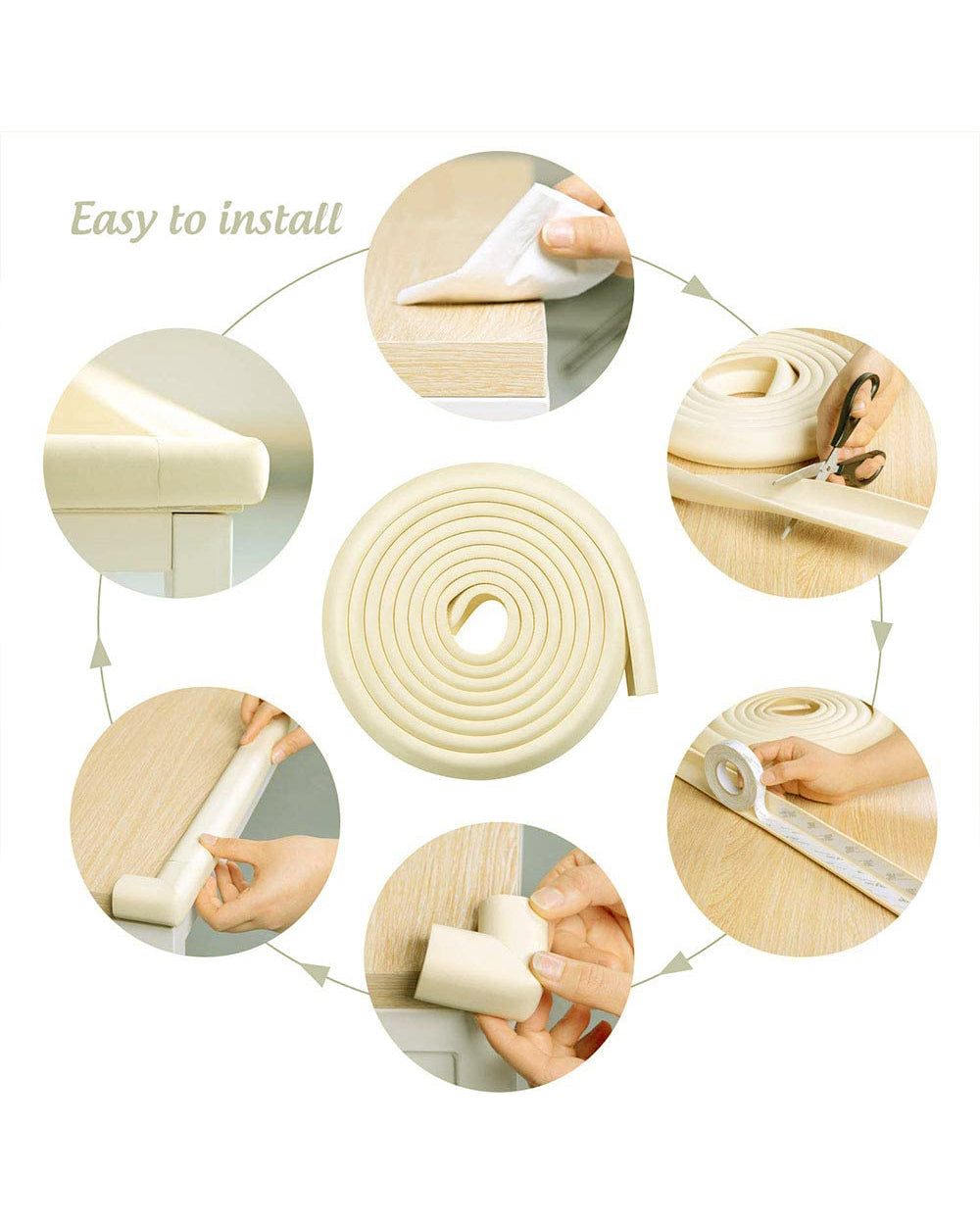 Vee Seven Edge & 8 Corner Guard Ivory Large