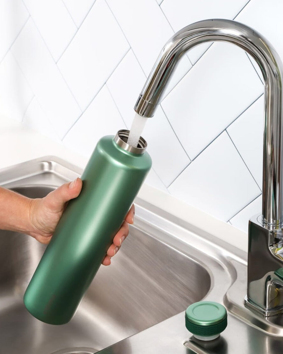 Sistema 600ML Chic Stainless Steel Bottle Green