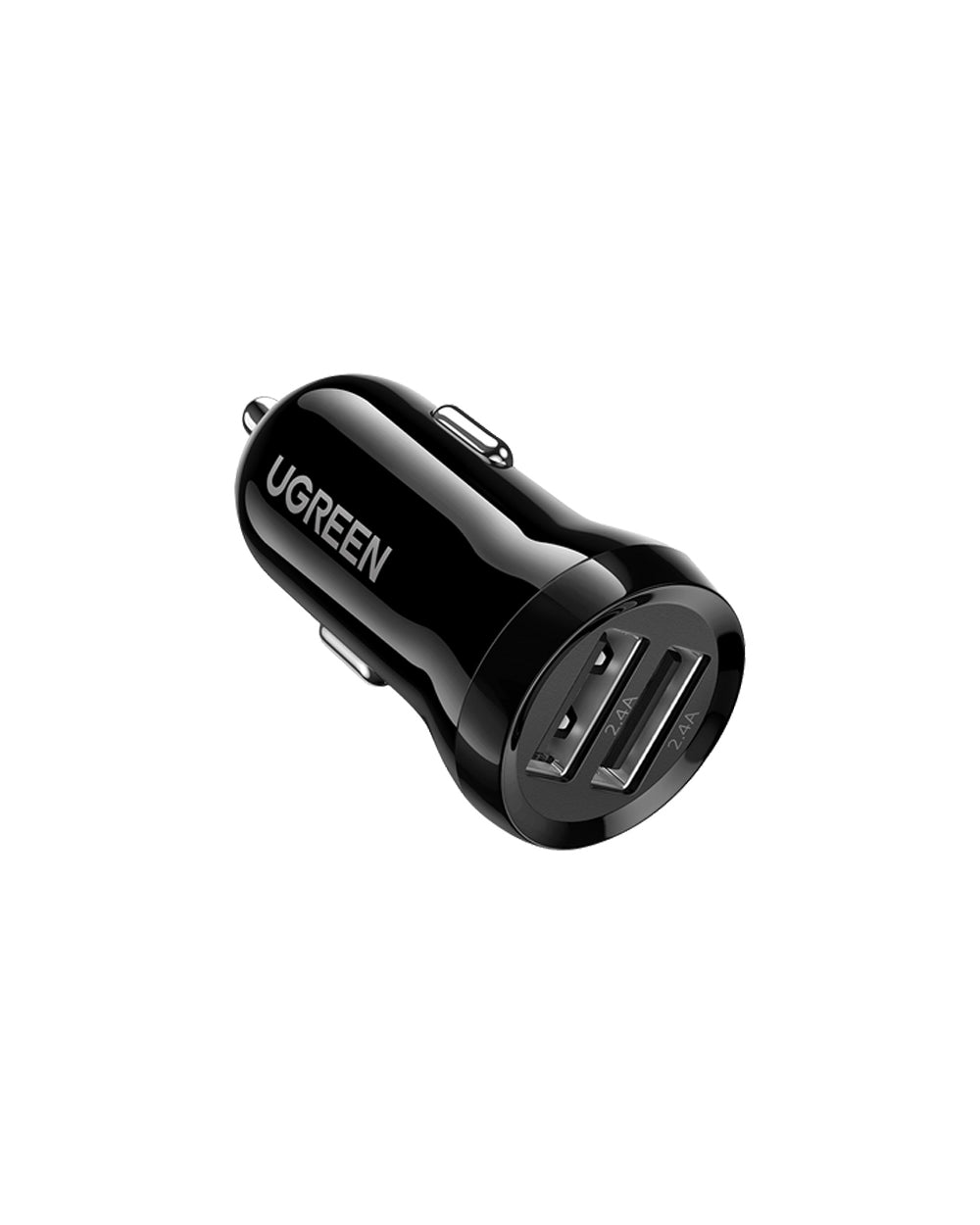 UGREEN Dual USB-A 24W Car Charger Black