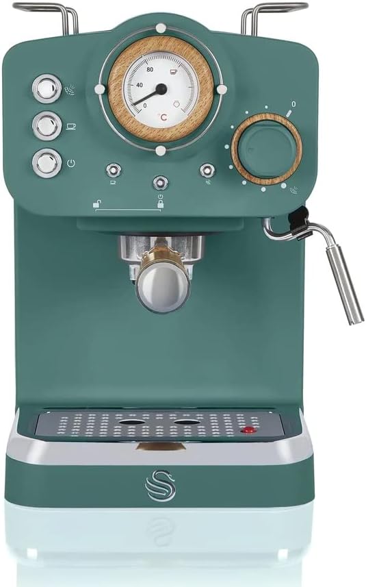 Swan Pump Espresso Coffee Machine Pine Green