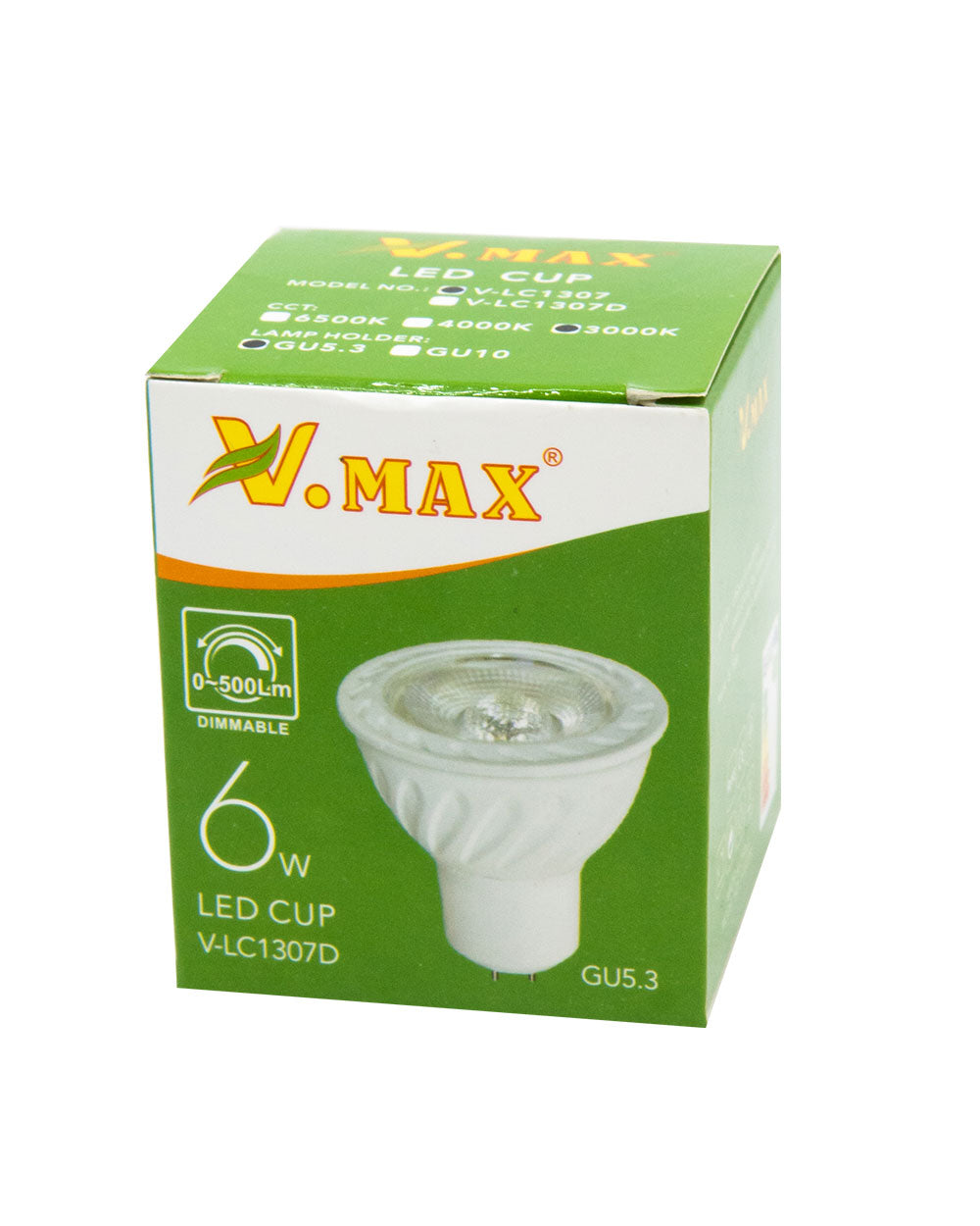 V.Max LED M16 6W Warm White
