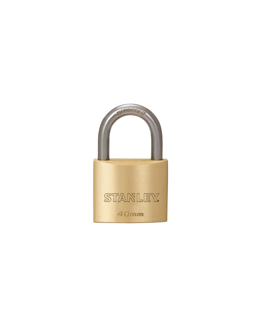Stanley Brass Padlock 40mm Standard Shackle Set of 2 By Homesmiths