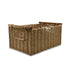Homesmiths Small Storage Basket With Wooden Handle 35 x 24 x 16 cm Brown
