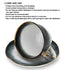 Fissman Galactica 230 ml Set of 2 Cups With Saucers