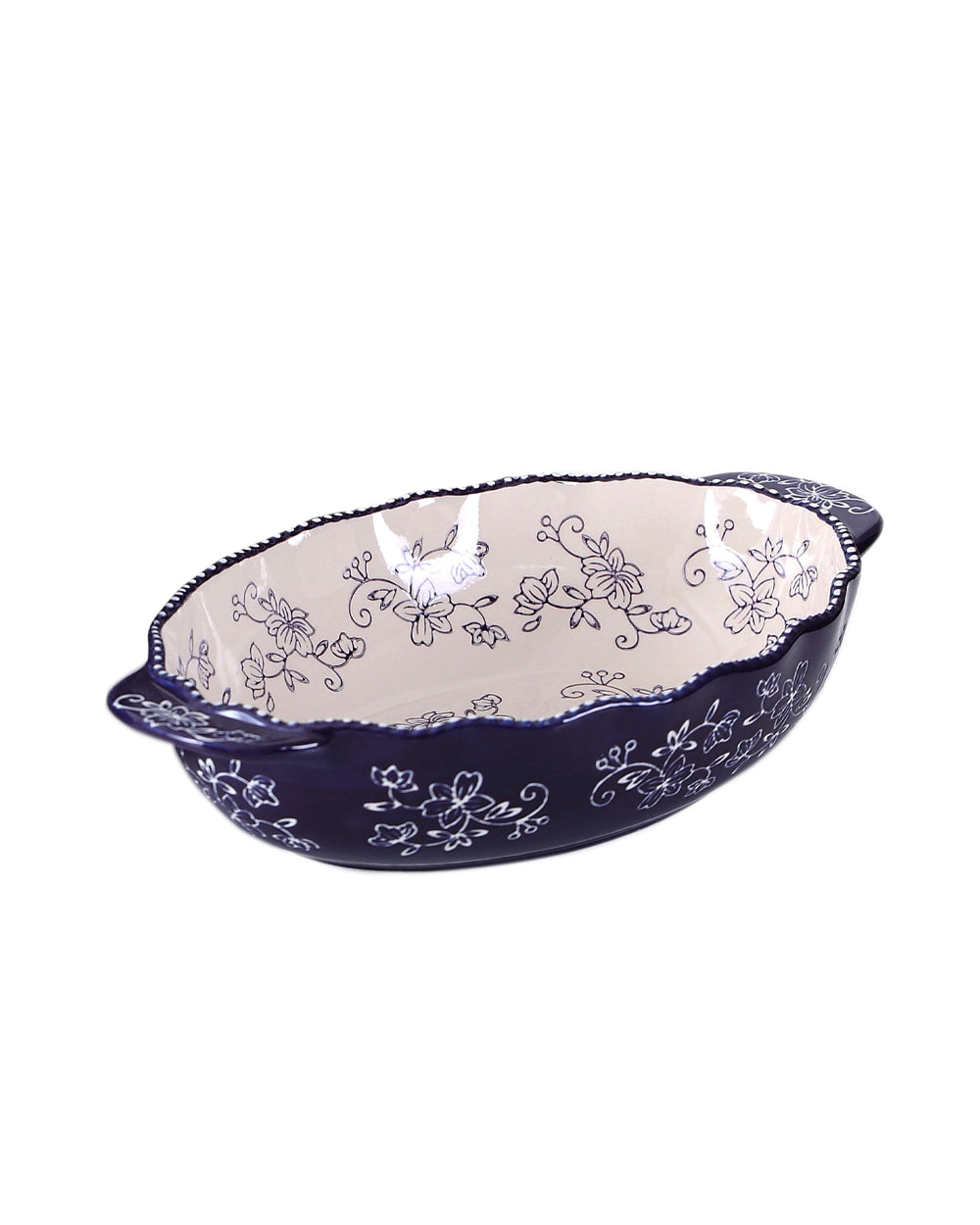 Temptations Floral Lace Side Series Set of 3 Piece Egg Plant