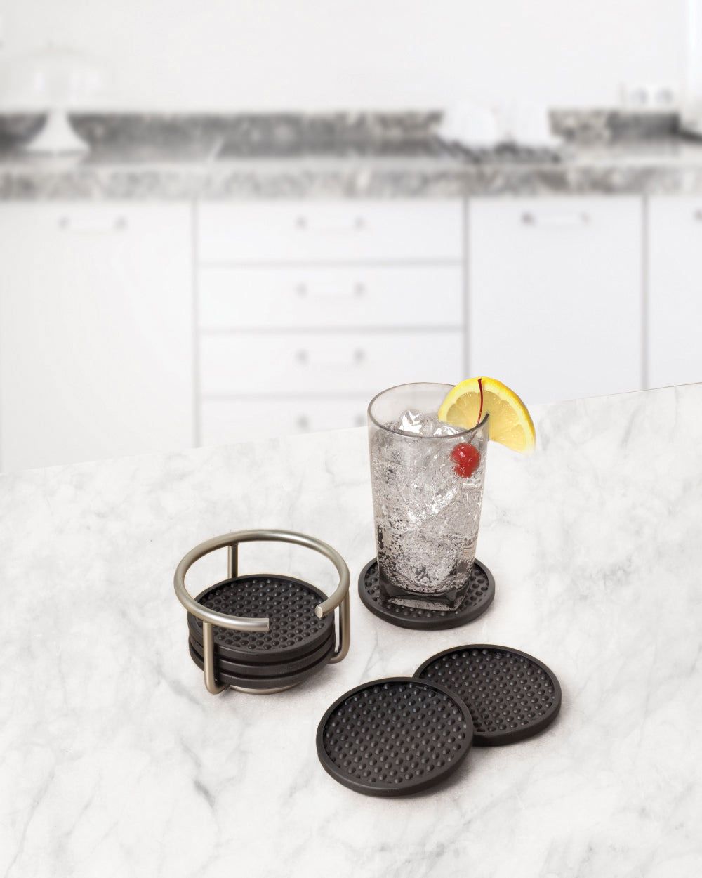 Spectrum Euro Coaster Container with 6 Coasters