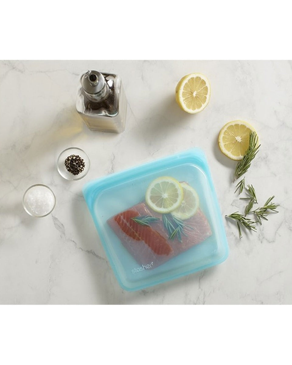 Stasher 400ML Reusable Silicone Sandwich Bag Topaz