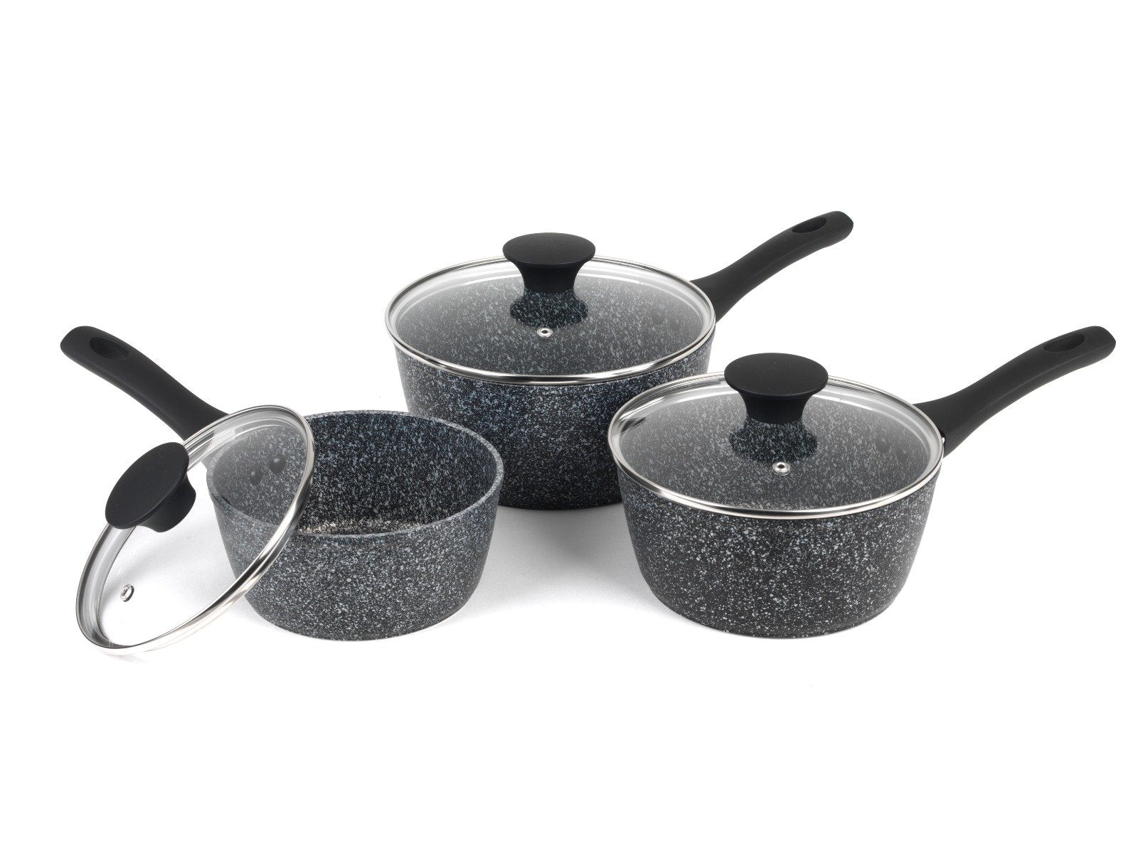 Salter Megastone Pan Silver Set of 3 pieces
