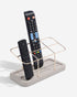 Stackers 6 Section Remote Control Holder Taupe & Gold