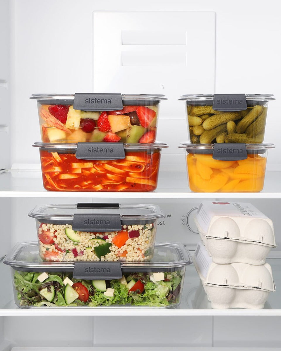 Sistema 2 Litre Brilliance Large Rectangle Clear
