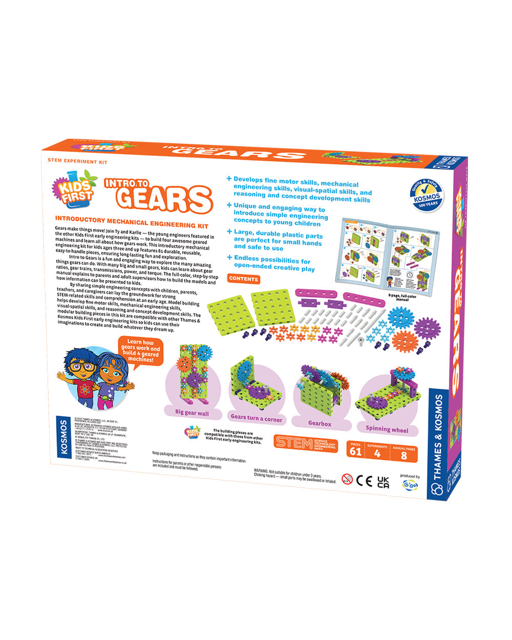 Thames & Kosmos Intro to Gears STEM Experiment Kit
