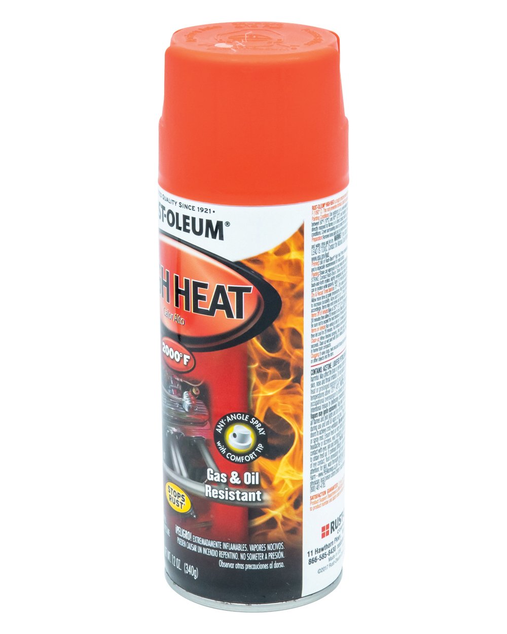 RustOleum Automotive 12Oz High Heat Spray Paint Flat Red