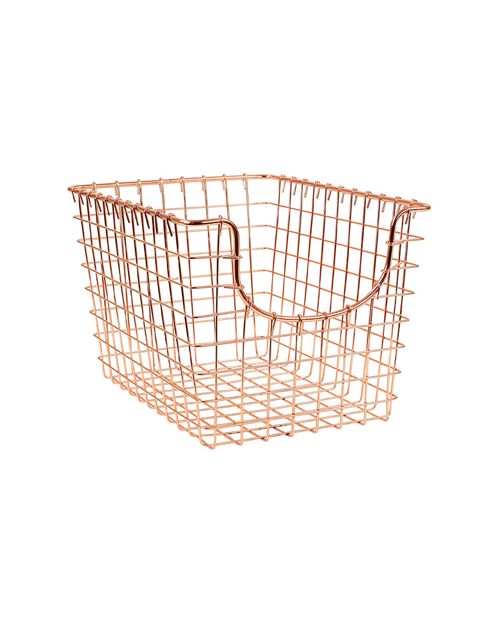 Spectrum Scoop Storage Basket Small Copper