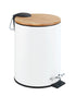 Wenko Pedal Bin Tortona 3 Litres EasyClean White Matte