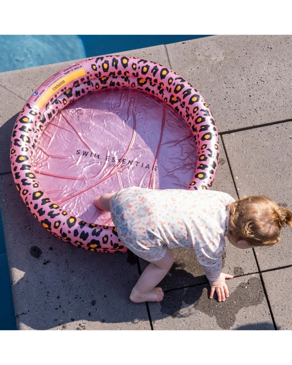 Swim Essentials Rose Gold Leopard Printed Baby Pool 60cm 2 Rings