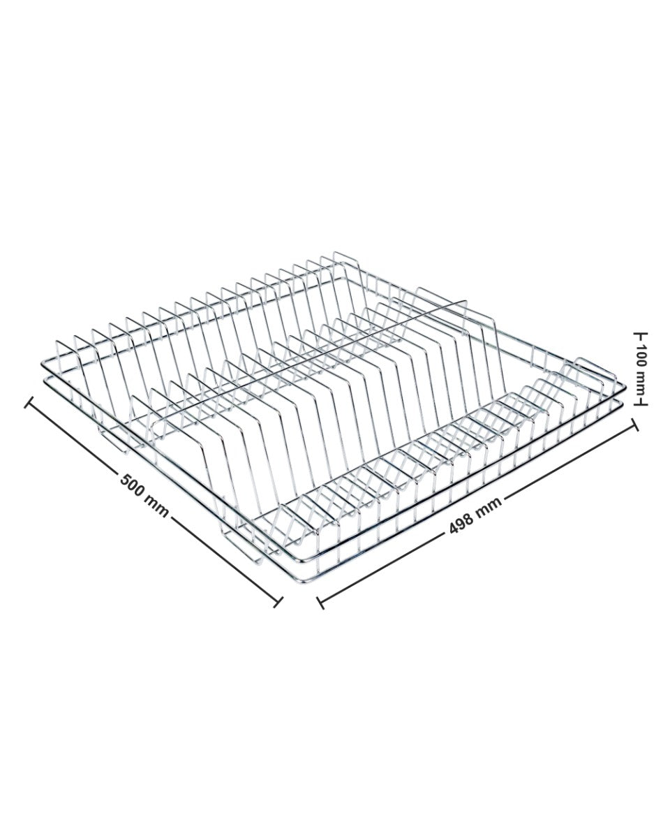 Tansel Pull Out Pantry Stainless Steel Wire Pull Out Plate Double Rack L 498 x H 100 x W 485 mm