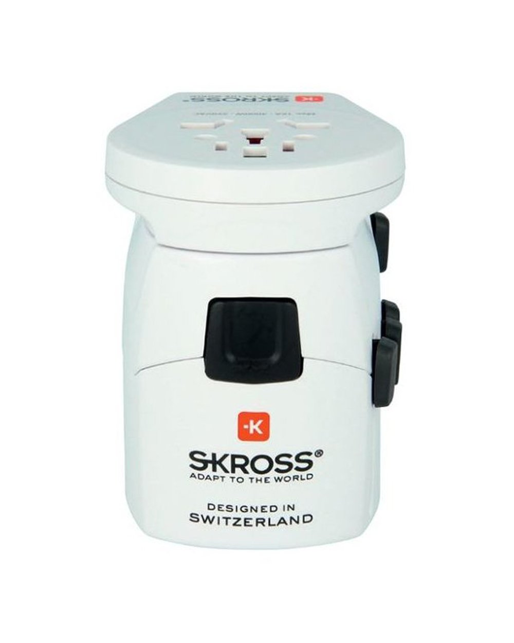 SKROSS Pro World & USB 6.3A Multi Plug Adapter White