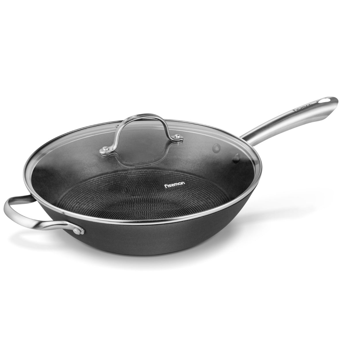 Fissman Wok Pan Melita 30 x 8cm with Glass LID