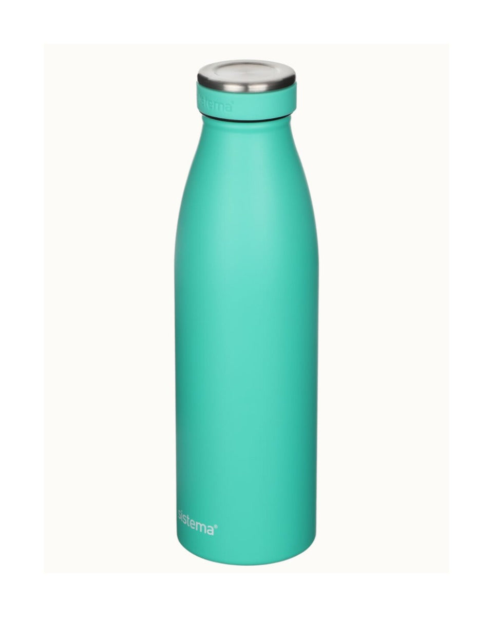 Sistema 500ML Stainless Steel Bottle Teal