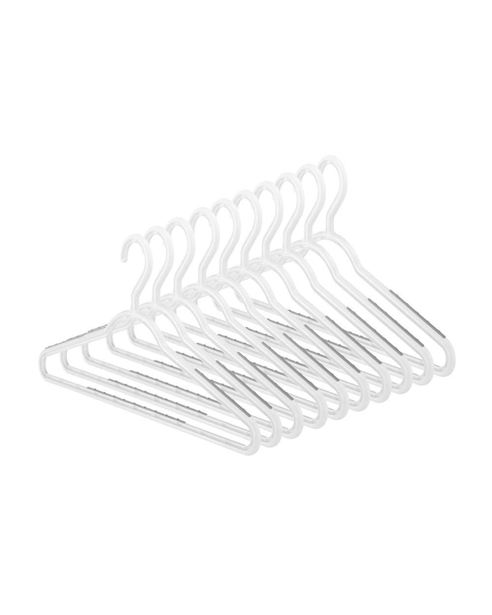 Whitmor Slim Sure Grip Hangers Set Of 10 Grey