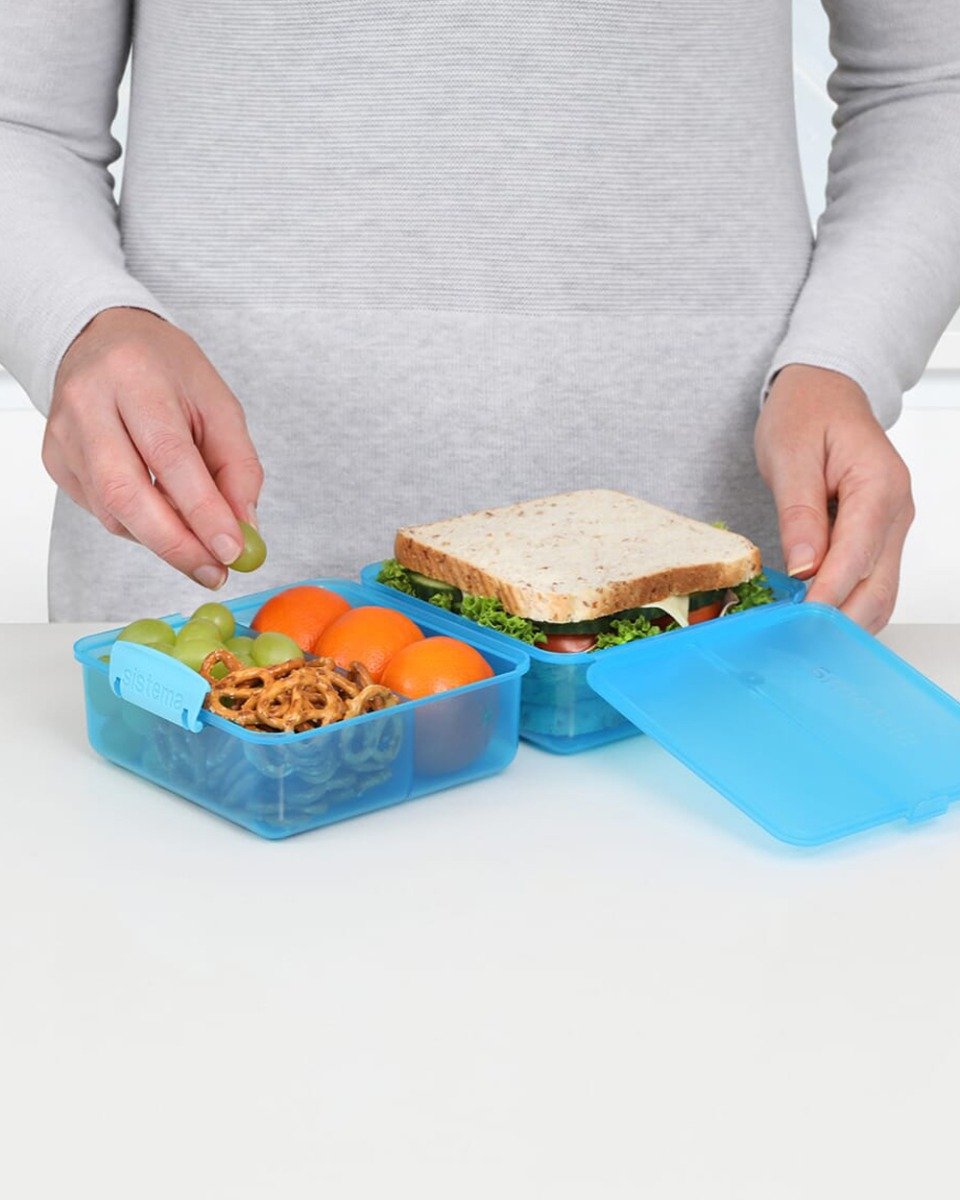 Sistema Lunch Cube Coloured 1.4L Blue