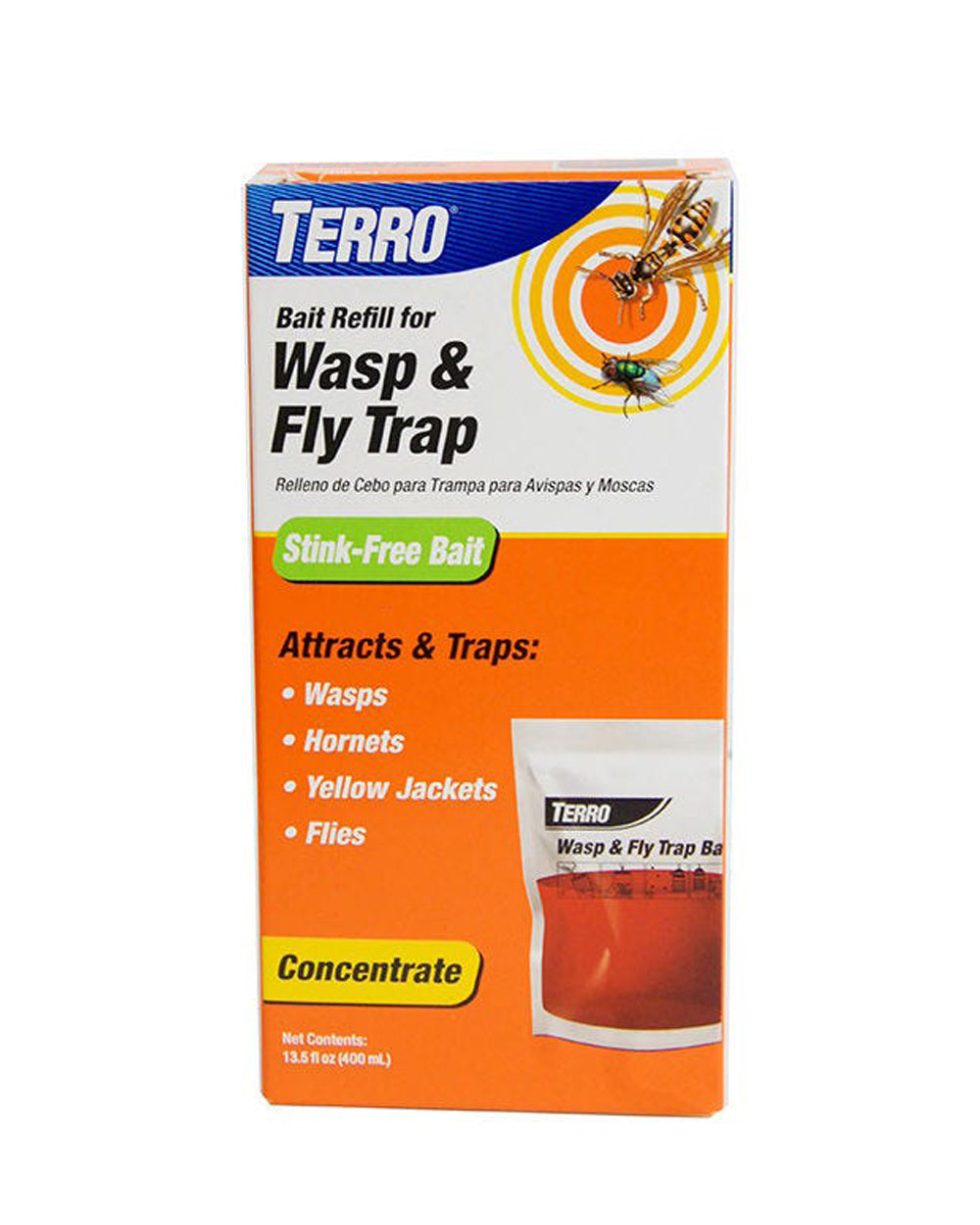 Terro Large Wasp & Fly Trap Refill - 2.0 x 4.2 x 7.50 inch
