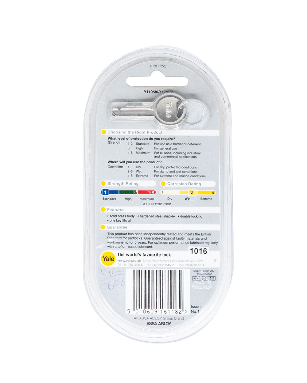 Yale Padlock Y110/30/117/2