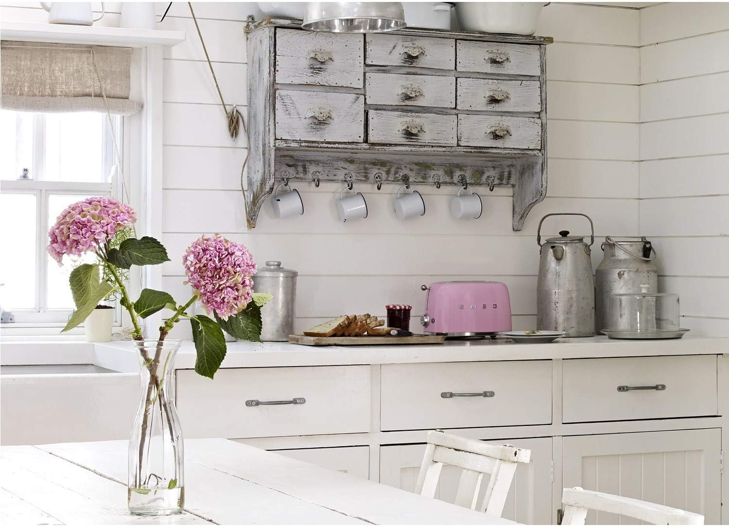 Smeg 2 Slice Toaster Pink