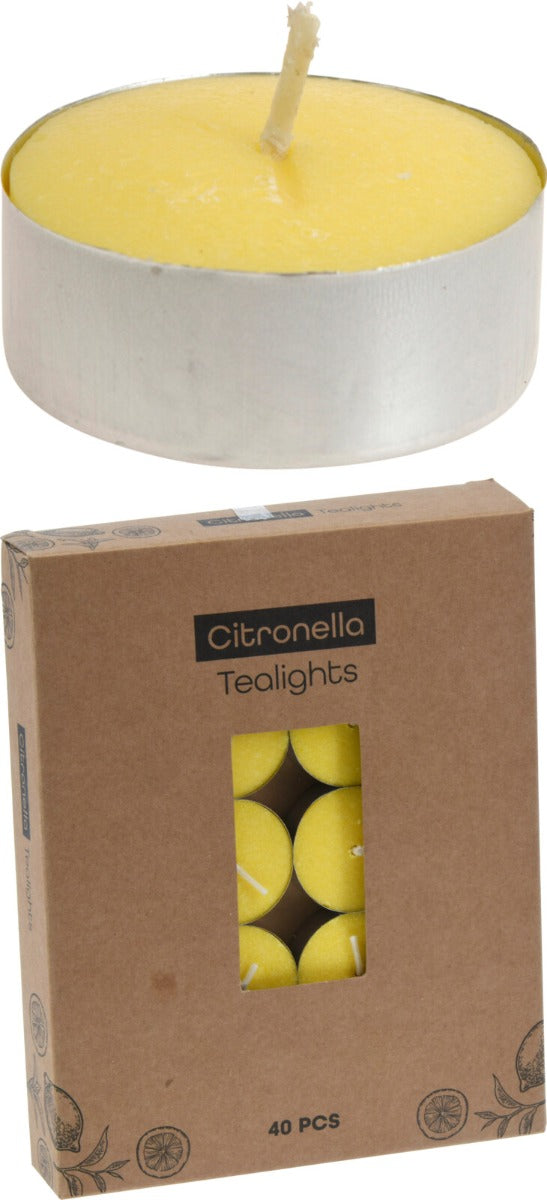 Homesmiths Tealights 40 Pieces Citronella