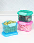 Sistema Rectangular Lunch Colored 3 Pack 400ML