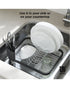 Umbra Sinkin Dish Rack Smoke Nickel