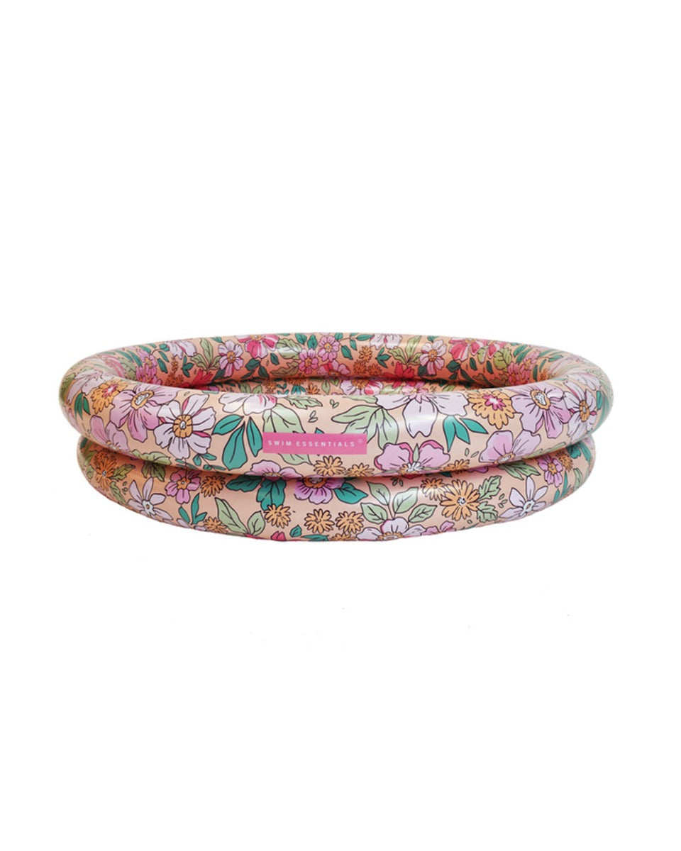Swim Essentials Pink Blossom Printed Children's Pool 100cm 2 Rings