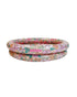 Swim Essentials Pink Blossom Printed Children's Pool 100cm 2 Rings