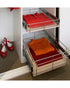 Tansel Wardrobe Pull Out Drawers with Slides L 596 x 100 x W 485 mm