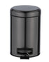 Wenko Pedal Bin Mod. Leman Stainless Steel Metal Black 3 Litres