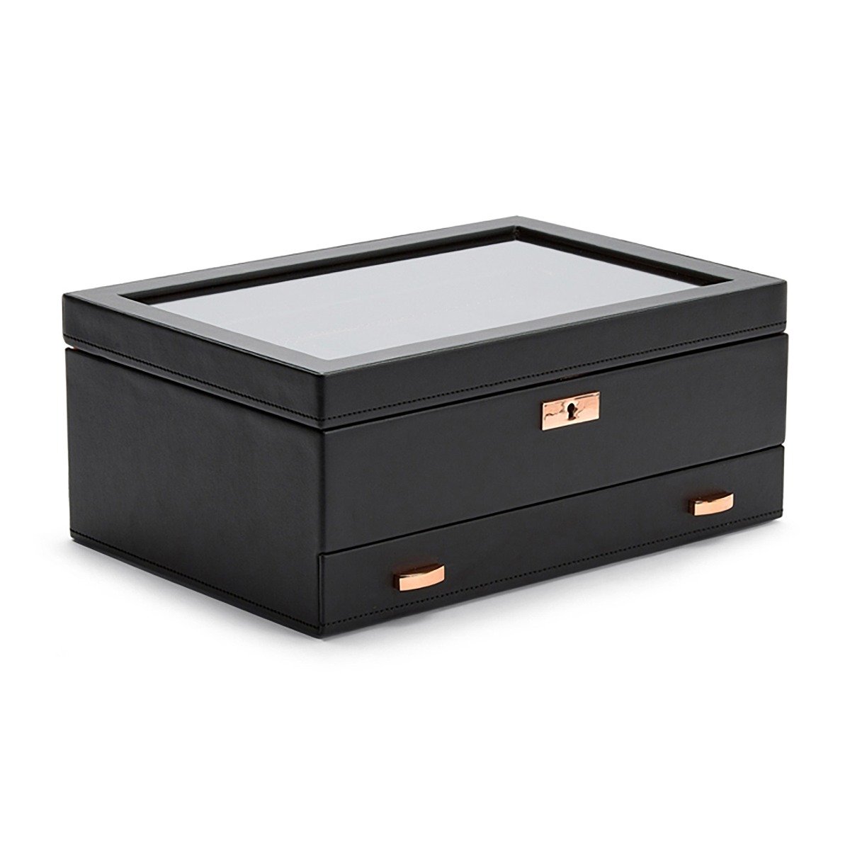 Wolf Axis 10 Pc Watch Box with Drawer Copper