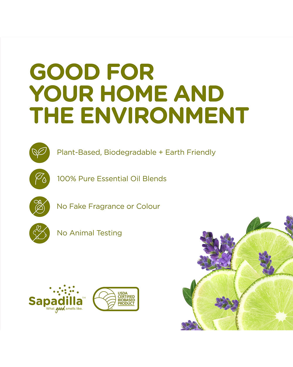 Sapadilla 16oz Countertop Cleanser Sweet Lavender + Lime