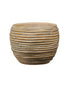 SK Maynmar Bamboo Round Planter 16cm Brown