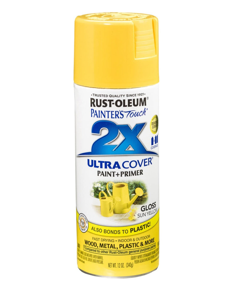 RustOleum PT 2X Ultra Cover Gloss Sun Yel 12Oz