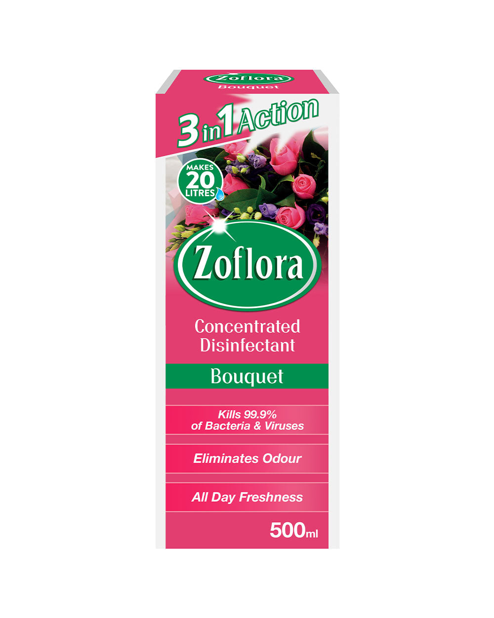 Zoflora, Multipurpose Concentrated Disinfectant, Bouquet, 500ML